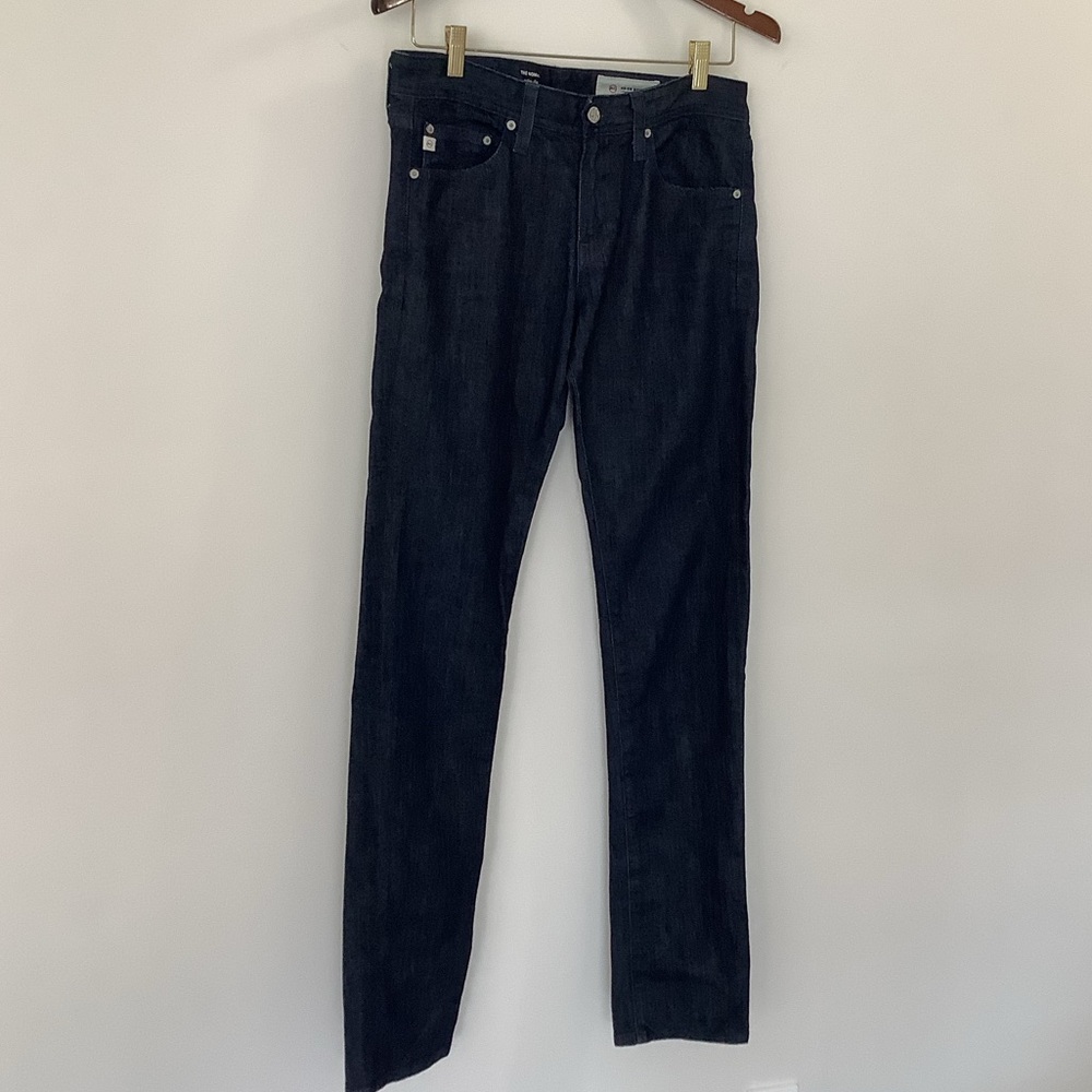 AG Adriano Goldschmied The Nomad Women’s | Mid Rise Slim Straight Dark Wash